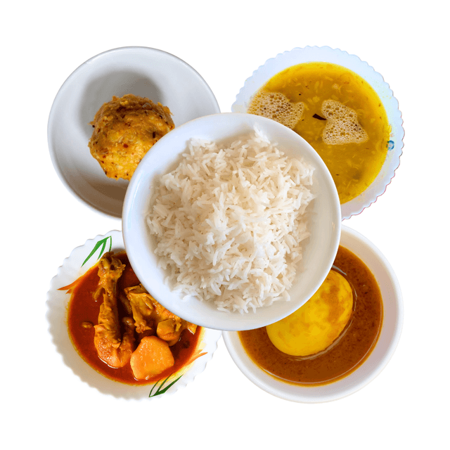 ভাত-ডাল & মাংস