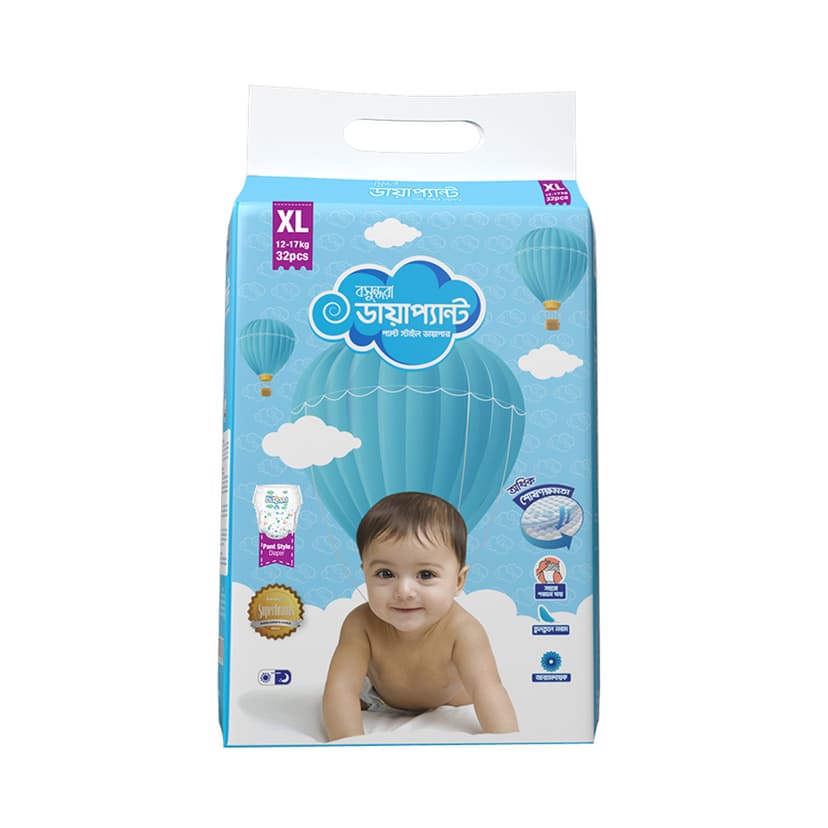 Bashundhara Diapant Baby Diaper XL 12-17 kg