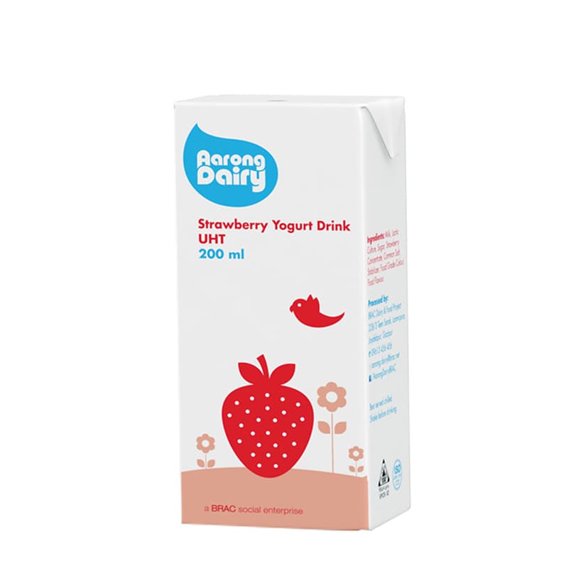 Aarong Dairy Strawberry Yogurt Drink UHT Milk
