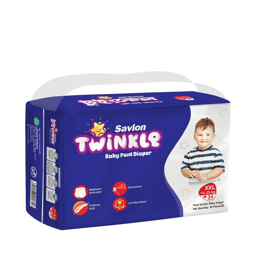 Savlon Twinkle Baby Diaper Pant XXL (14-25 kg)