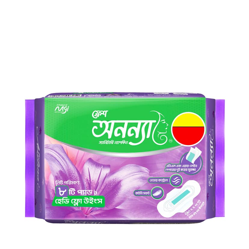 C20 Fresh Anonna Sanitary Napkin Heavy Flow 290 Wings 8 pads