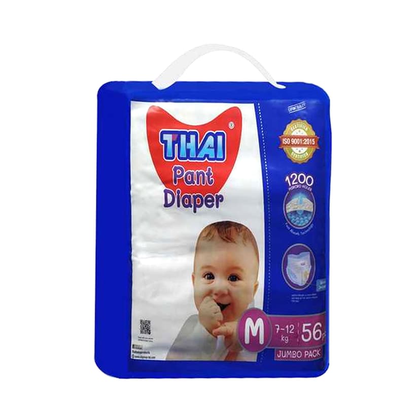 Thai Baby Diapers Pant (Jumbo Pack) M 7-12 kg