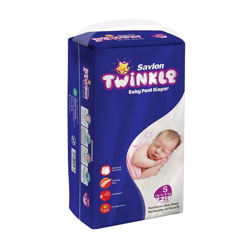 Savlon Twinkle Baby Pant Diaper S 8 kg