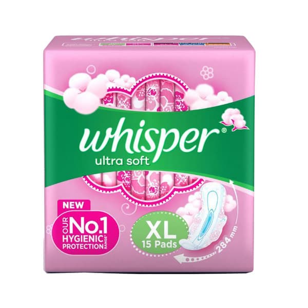 T4 Whisper Ultra Soft Sanitary Napkin XL