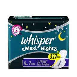 B4 Whisper Maxi Nights Wings Sanitary Napkins XL 7 pads 1