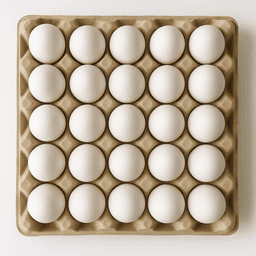 Chicken eggs (layer white) 1 case 1