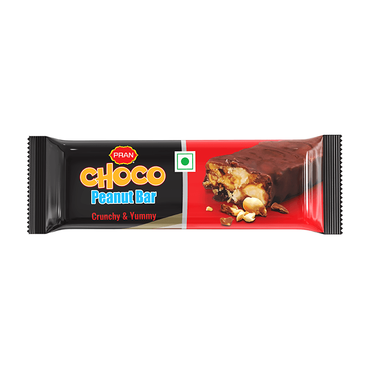 Pran Choco Peanut Bar Crunchy and Yummy 25gm